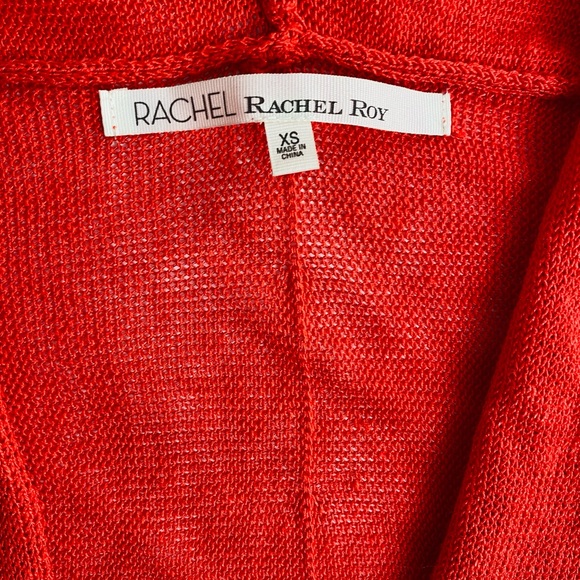 Rachel Roy  red knit crop sweater - Picture 7 of 9